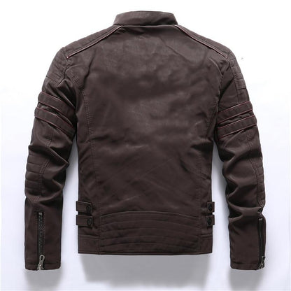 Men's biker jacket with stand-up collar – Rafael autumn edition