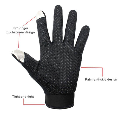 Breathable waterproof cycling gloves with grip area – Rivaro