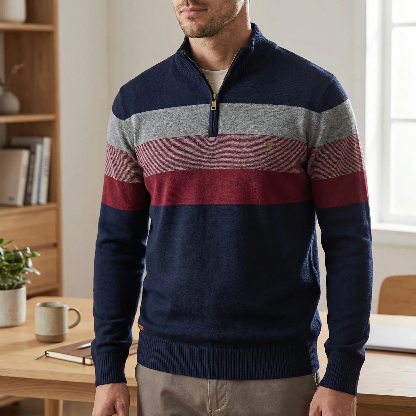 Half Zip Sweater For Men - Keanu