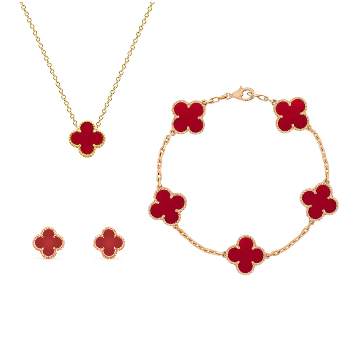 Halskette Und Ohrringe - LuckJewelry 