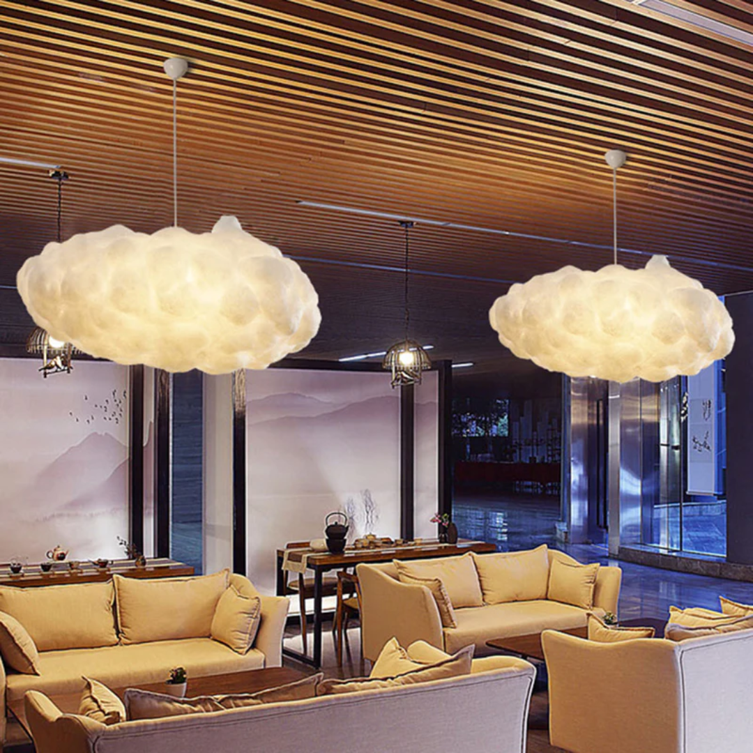 Hängelampe Wolkenform PVC Baumwolle - Cloudora