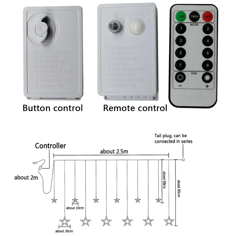 LED Star Garland - StarryGlow