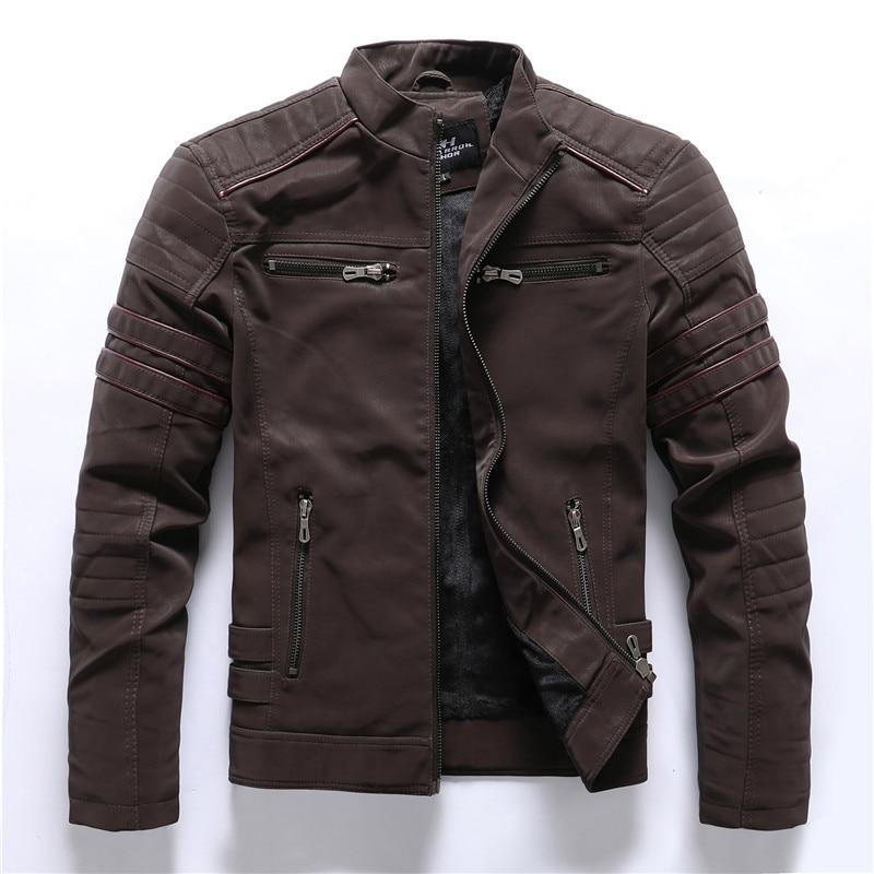 Men's biker jacket with stand-up collar – Rafael autumn edition