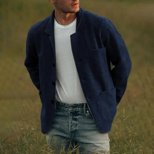 Men's cardigan with tailored fit – Dario
