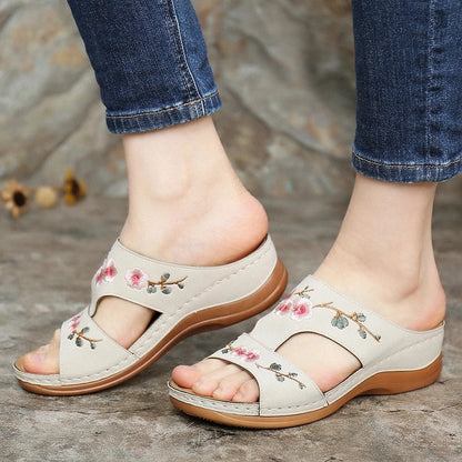 Orthopaedic flower sandals for women – Florina