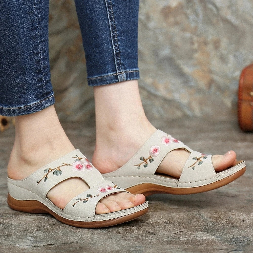 Orthopaedic flower sandals for women – Florina