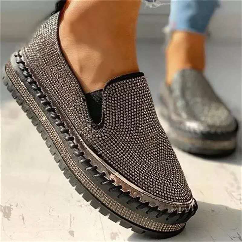 Sparkling ladies' loafers with comfort sole – Teyla