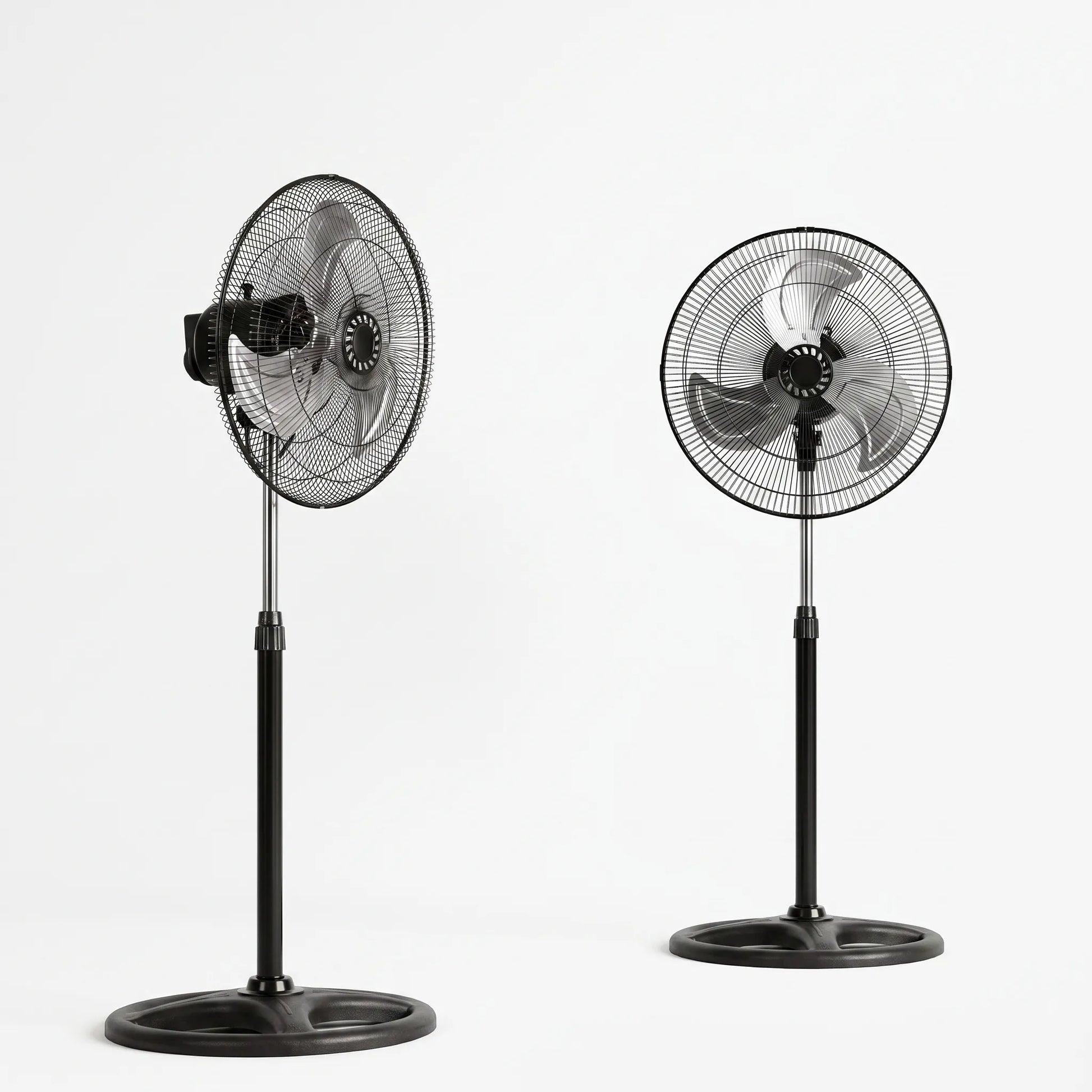 Height-Adjustable Three-Speed Pedestal Fan Set - Breesia