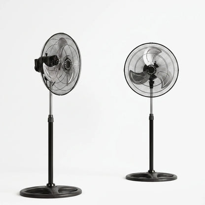 Height-Adjustable Three-Speed Pedestal Fan Set - Breesia