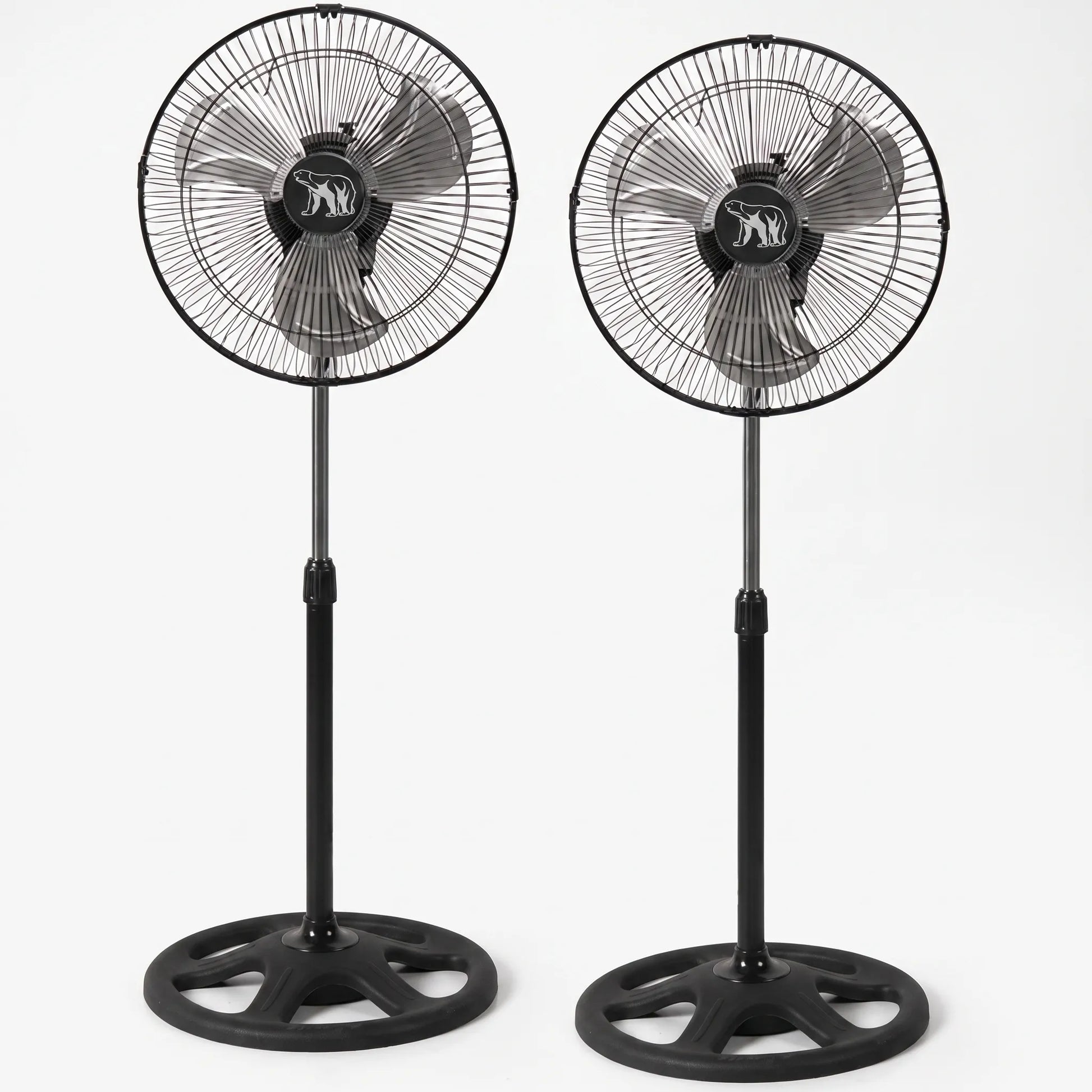 Height-Adjustable Three-Speed Pedestal Fan Set - Breesia