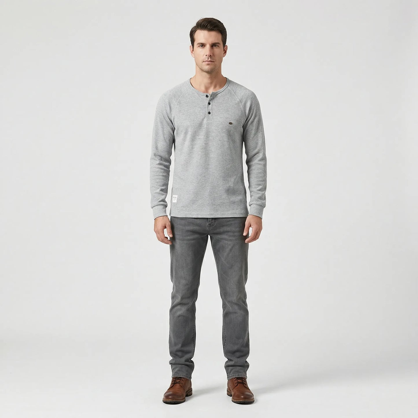 Henley Shirt Long Sleeve - Giuseppe