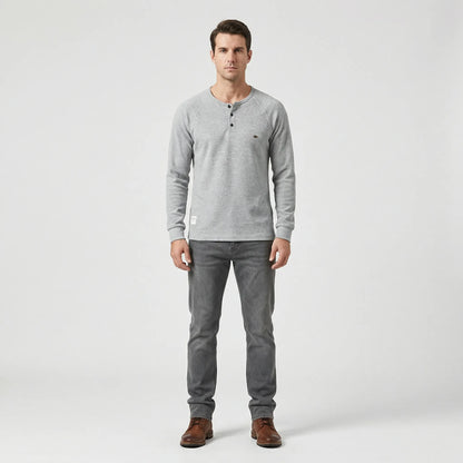 Henley Shirt Long Sleeve - Giuseppe