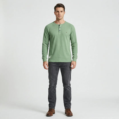 Henley Shirt Long Sleeve - Giuseppe