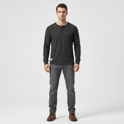Henley Shirt Long Sleeve - Giuseppe