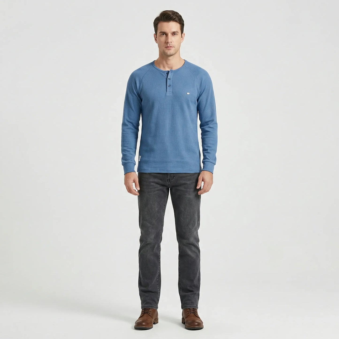 Henley Shirt Long Sleeve - Giuseppe