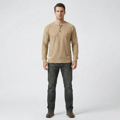 Henley Shirt Long Sleeve - Giuseppe