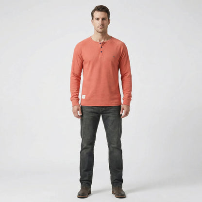 Henley Shirt Long Sleeve - Giuseppe