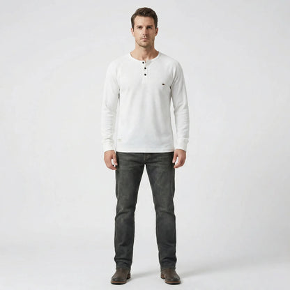 Henley Shirt Long Sleeve - Giuseppe