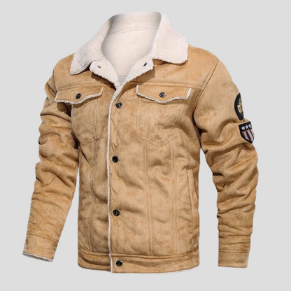 Herren-Bikerjacke Im Klassischen Stil - Mio