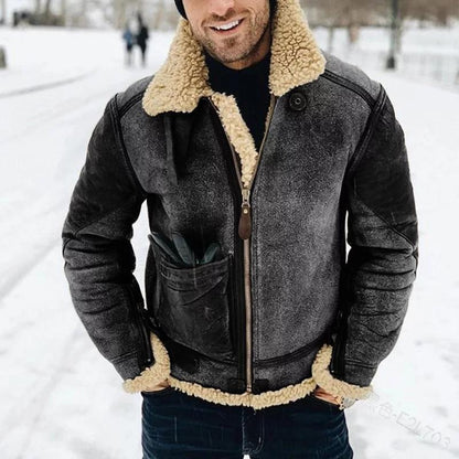 Herren-Jacke Im Lammfell-Stil - Thies