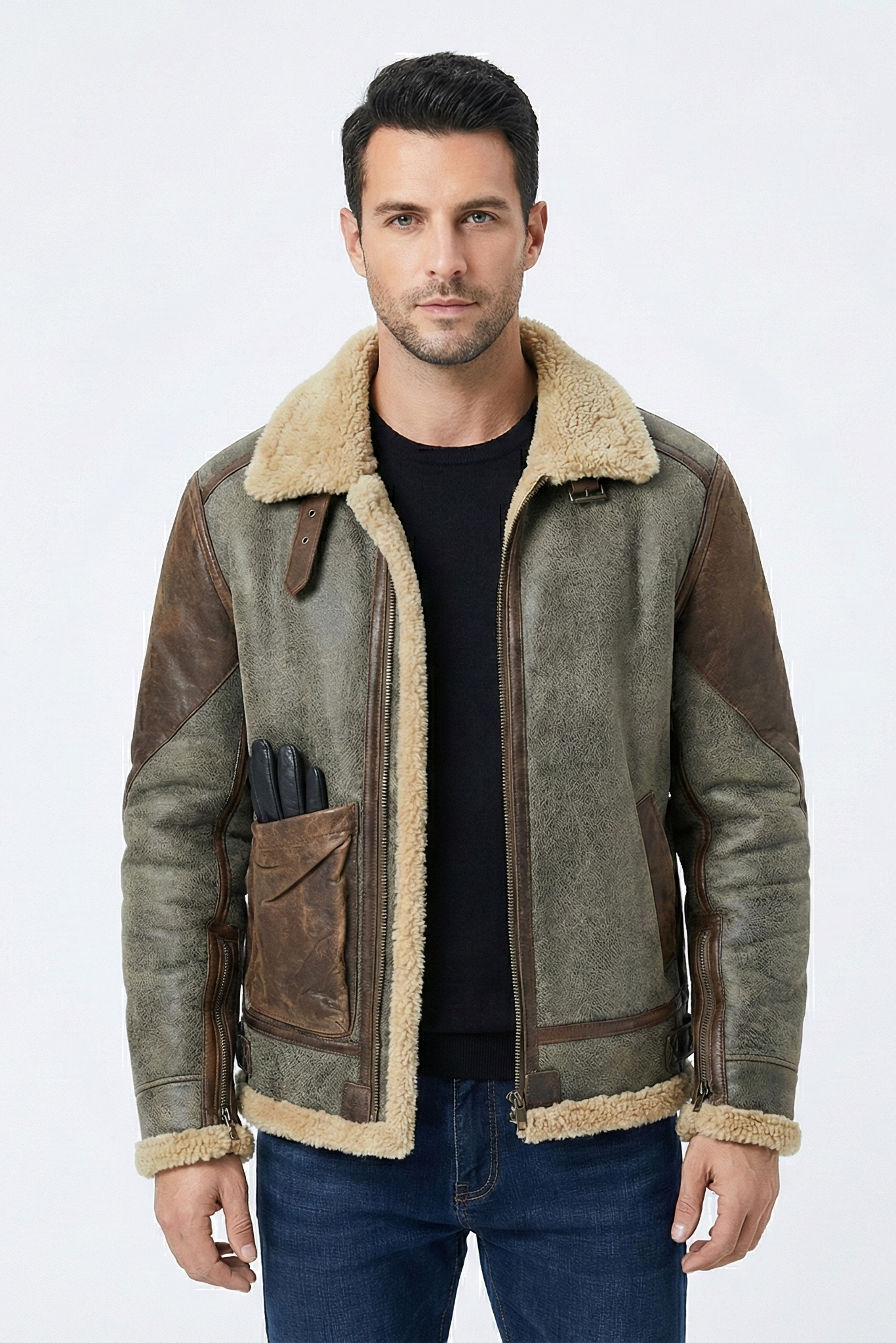 Herren-Jacke Im Lammfell-Stil - Thies