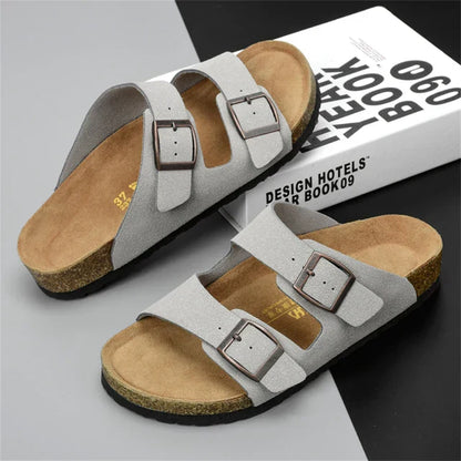 Airy & Comfortable Men's Leather Sandals with Adjustable Straps – Matteo