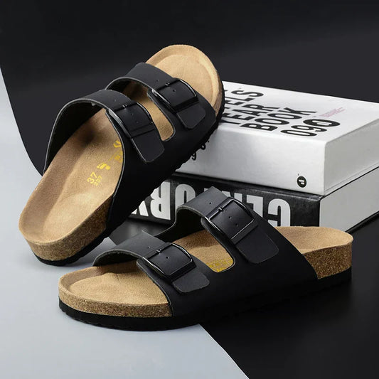 Airy & Comfortable Men's Leather Sandals with Adjustable Straps – Matteo