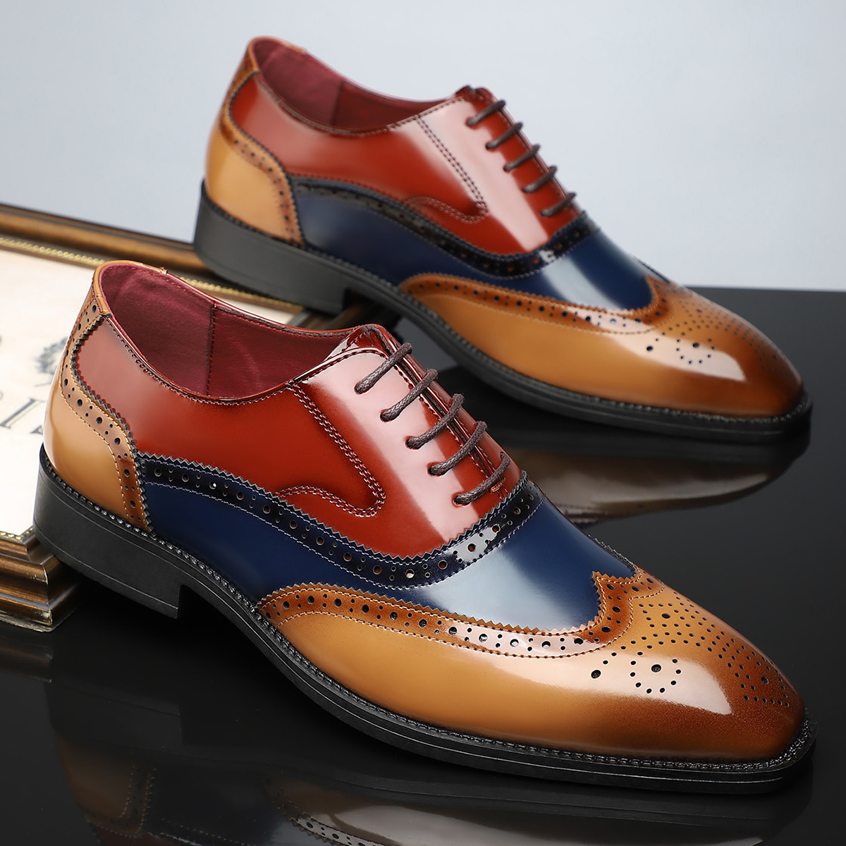 Herren Wingtip Brogue Schnürschuhe - Noel