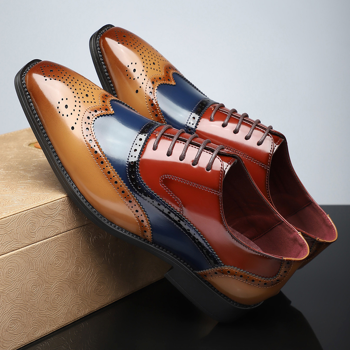 Herren Wingtip Brogue Schnürschuhe - Noel