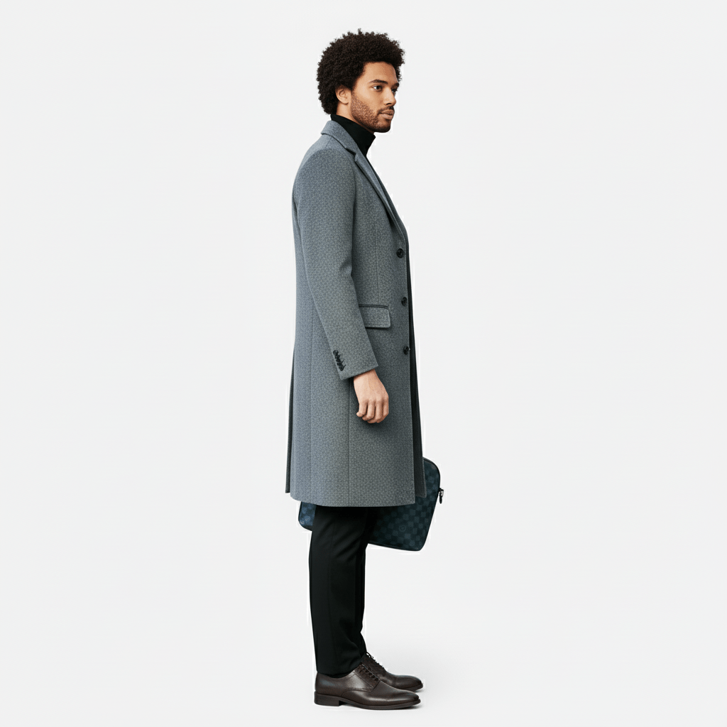 Herrenmantel Mit Knopfleiste - Ramon