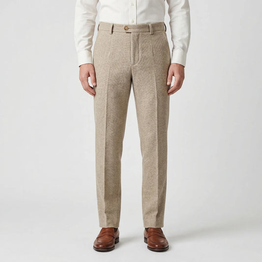 Herringbone Pencil Cut Trousers - Martin
