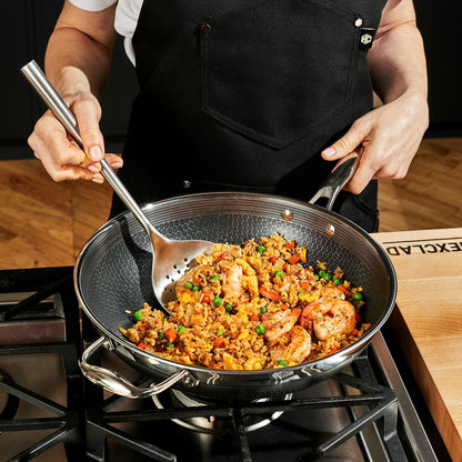 13 pc HexClad Hybrid Cookware Set with Lids