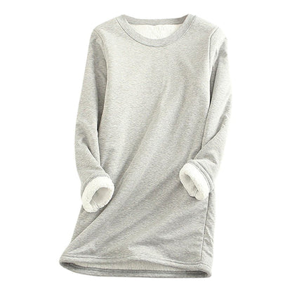 Ladies' fleece pullover with lining – Mira