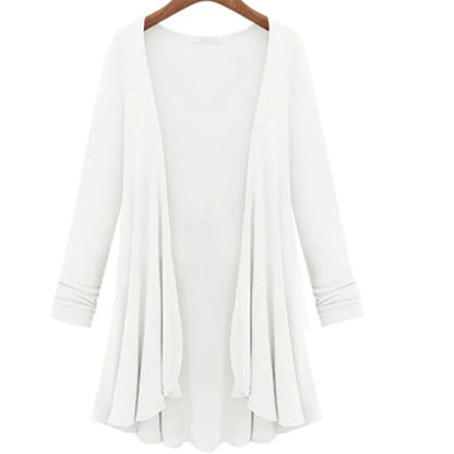 Ladies' knitted cardigan with ruffles – Chiara