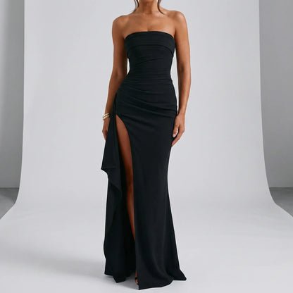 High-Slit Evening Gown - Anna