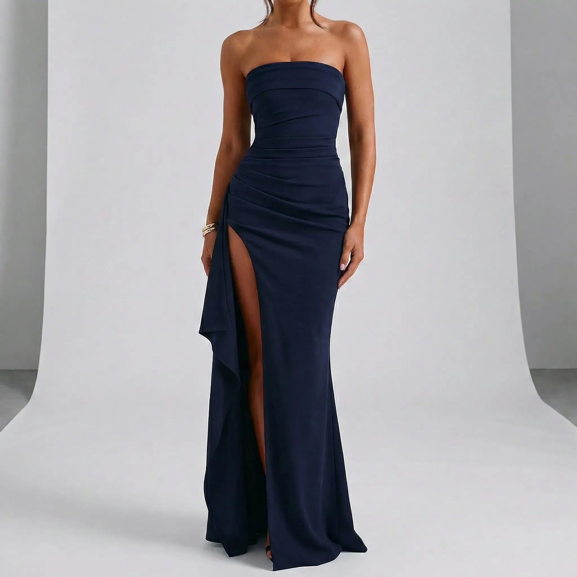 High-Slit Evening Gown - Anna