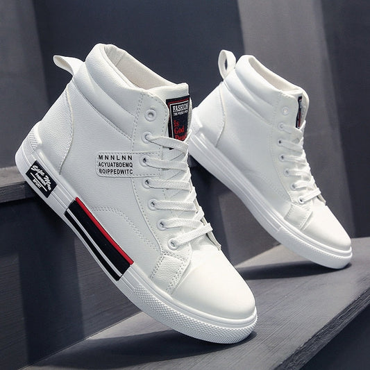 High-Top Men's Trainer With Lace-Up Fastening - Dallas