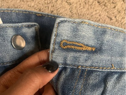High-Waist Wide-Leg Baggy Jeans - Rosa