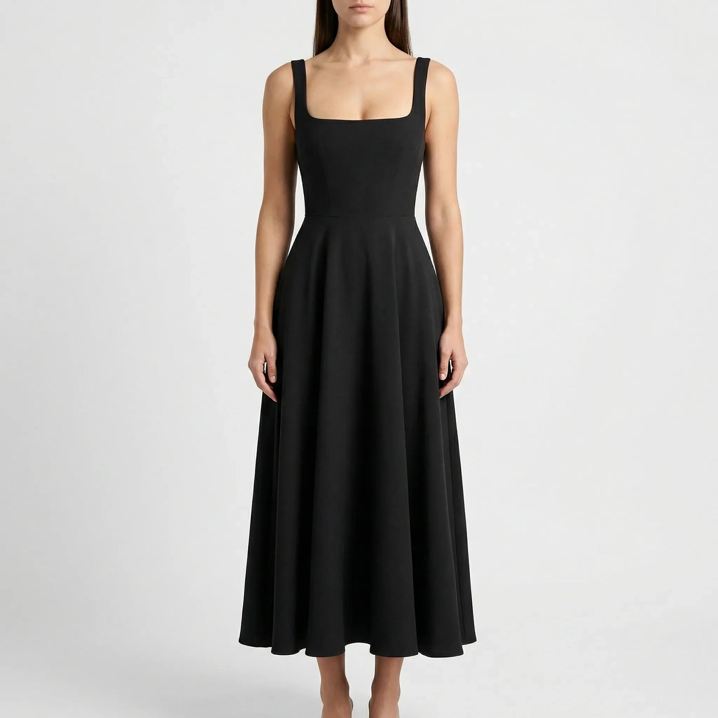 High-Waisted Midi Dress - Sofie