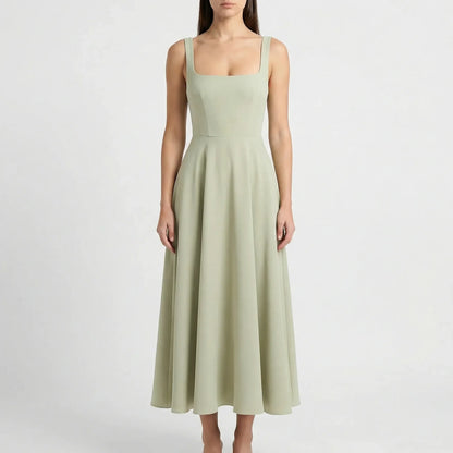 High-Waisted Midi Dress - Sofie