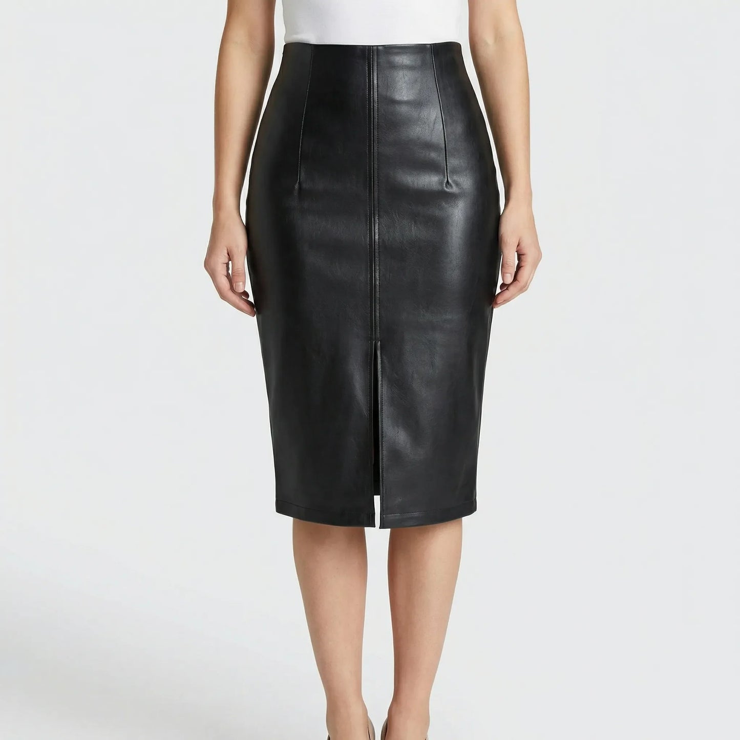 High-Waisted Pencil Skirt - Jolina