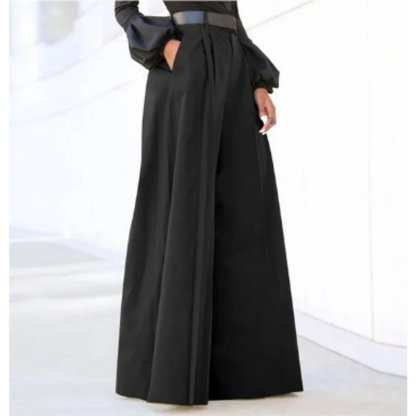 High-Waisted Wide-Leg Palazzo Trousers - Jane
