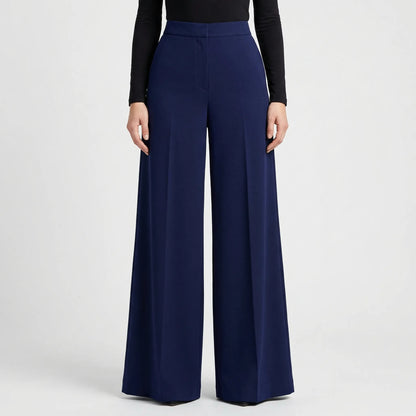 High-Waisted Wide-Leg Palazzo Trousers - Jane