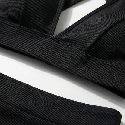 High-Waisted Wrap-Top Bikini Set - Meghan