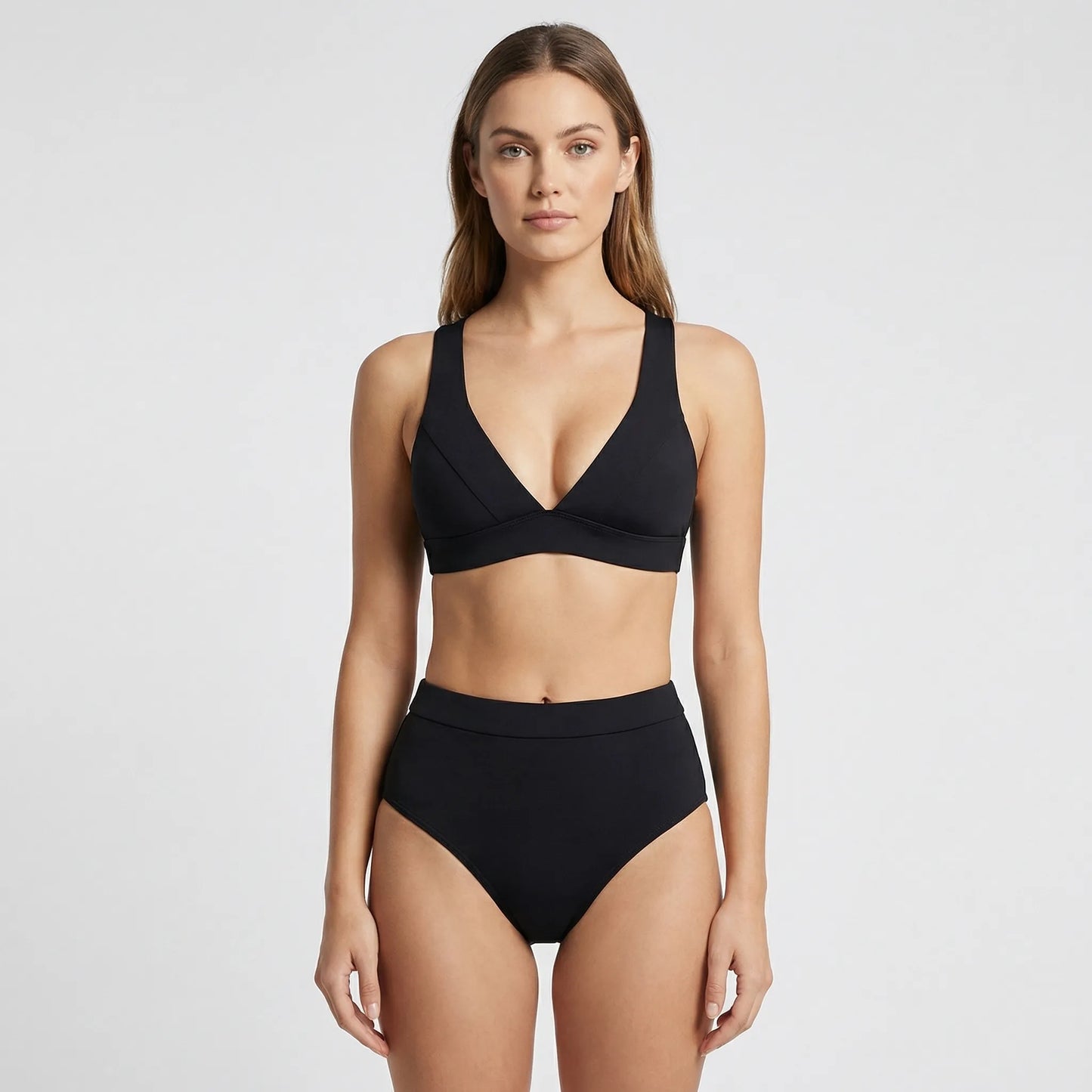 High-Waisted Wrap-Top Bikini Set - Meghan