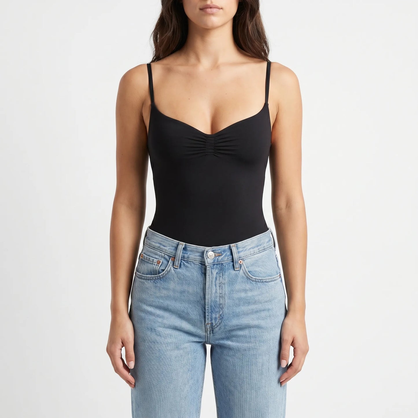 High Cut Sleeveless Bodysuit - Joyce