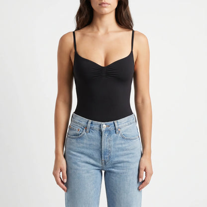 High Cut Sleeveless Bodysuit - Joyce