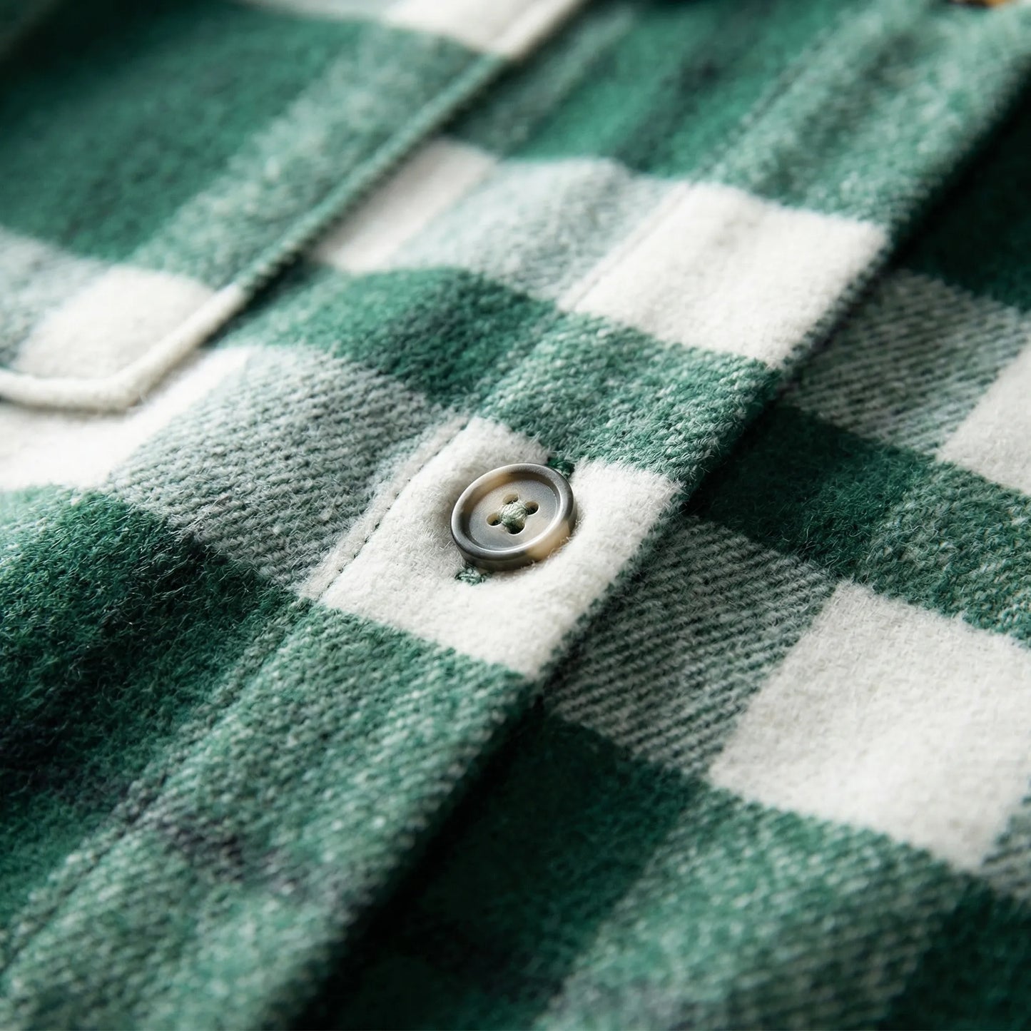 Hip-Length Checked Shirt Jacket - Michelle