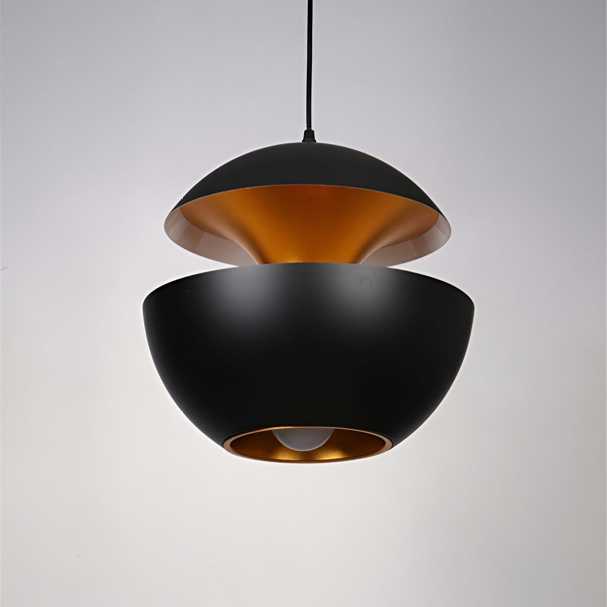 AppleGlow Pendant Light - Artistic E27 Fixture in Black & White 17