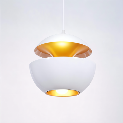 AppleGlow Pendant Light - Artistic E27 Fixture in Black & White 22